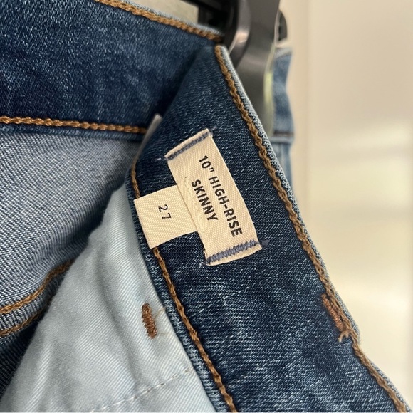 Madewell 10” High Rise Skinny Jeans - Medium Wash - Size 27 - Classic Minimal - Picture 8 of 11